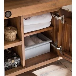 Ars manufacti Meuble sous-vasque Manchester - Partiellement en acacia massif / Métal -Meubles de salle de bain Soldes 2022 waschbeckenunterschrank manchester akazie teilmassiv metall 4915664