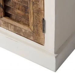 Maison Belfort Meuble sous-vasque Newhaven - Manguier partiellement massif - Manguier / Blanc -Meubles de salle de bain Soldes 2022 waschbeckenunterschrank newhaven mango teilmassiv mango weiss 5042260