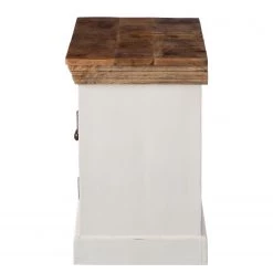 Maison Belfort Meuble sous-vasque Newhaven - Manguier partiellement massif - Manguier / Blanc -Meubles de salle de bain Soldes 2022 waschbeckenunterschrank newhaven mango teilmassiv mango weiss 5042280