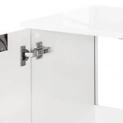 Schildmeyer Meuble sous vasque Romana - Blanc brillant -Meubles de salle de bain Soldes 2022 waschbeckenunterschrank romana hochglanz weiss 3328373