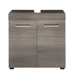 Trendteam Meuble sous lavabo Runner - Argent cendré -Meubles de salle de bain Soldes 2022 waschbeckenunterschrank runner rauchsilber 5131952