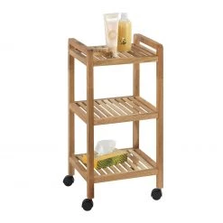 WENKO Etagère sur roulettes Norway - 3 tablettes -Meubles de salle de bain Soldes 2022 wenko norway rollregal mit 3 boeden 1114060